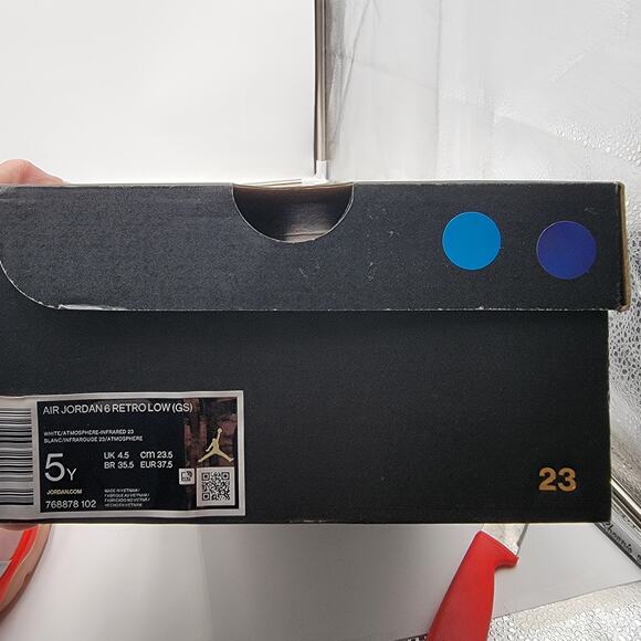 Air Jordan 6 Retro Low GS 'Atmosphere' Sz 5Y 768878-102 - Picture 9 of 9